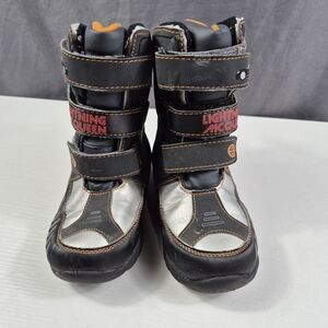 Disney Lightning McQueen Black and Silver Boots